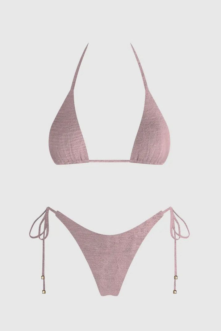 Pink Glow Bikini Top